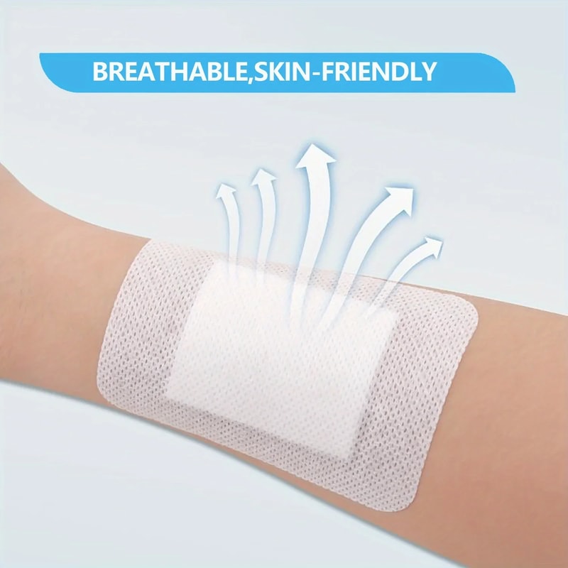Nonwoven Hypoallergenic Medical Adhesive Bandage Wound Dressing Band Aid Large Size For First Aid C 0