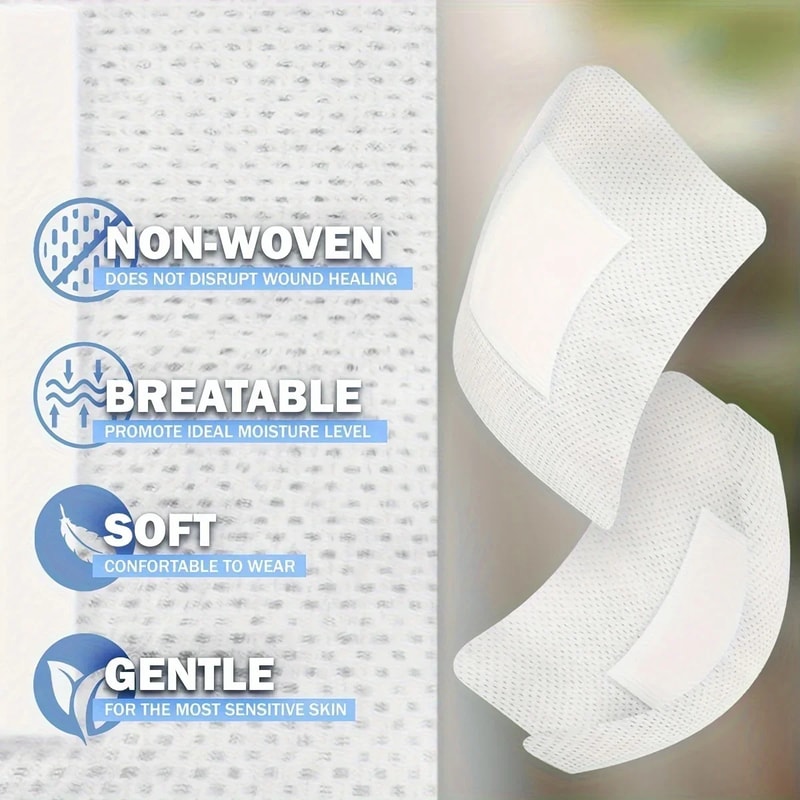 Nonwoven Hypoallergenic Medical Adhesive Bandage Wound Dressing Band Aid Large Size For First Aid C 3