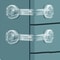 Transparent Safety Drawer Locks Fridge Childproof Secure Design Easy Install For Safety 0