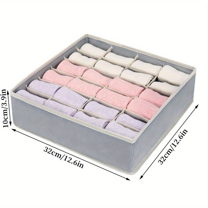 Underwear Storage Boxes Collapsible Sock Drawer Organizer For Women Closet Cabinet Storage 4