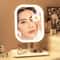 LED Makeup Mirror Touching Mirror Niche Modern Desktop Vanity Mirror Color Light for Women Bedroom Dressing Mirror