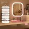 LED Makeup Mirror Touching Mirror Niche Modern Desktop Vanity Mirror Color Light for Women Bedroom Dressing Mirror
