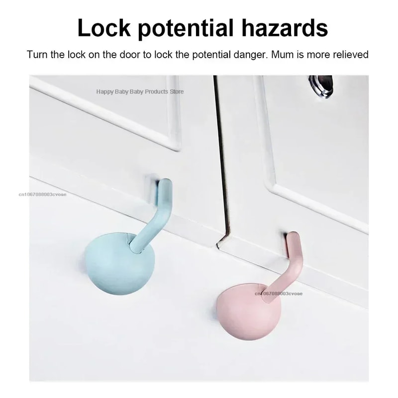 AntiPinch Baby Safety Lock Multifunctional Cabinet Drawer Locks Refrigerator Security Buckle 3