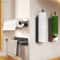 Kitchen Magnetic Paper Towel Holder Nodrill Cabinet Paper Roll Rack And Storage Shelf 5