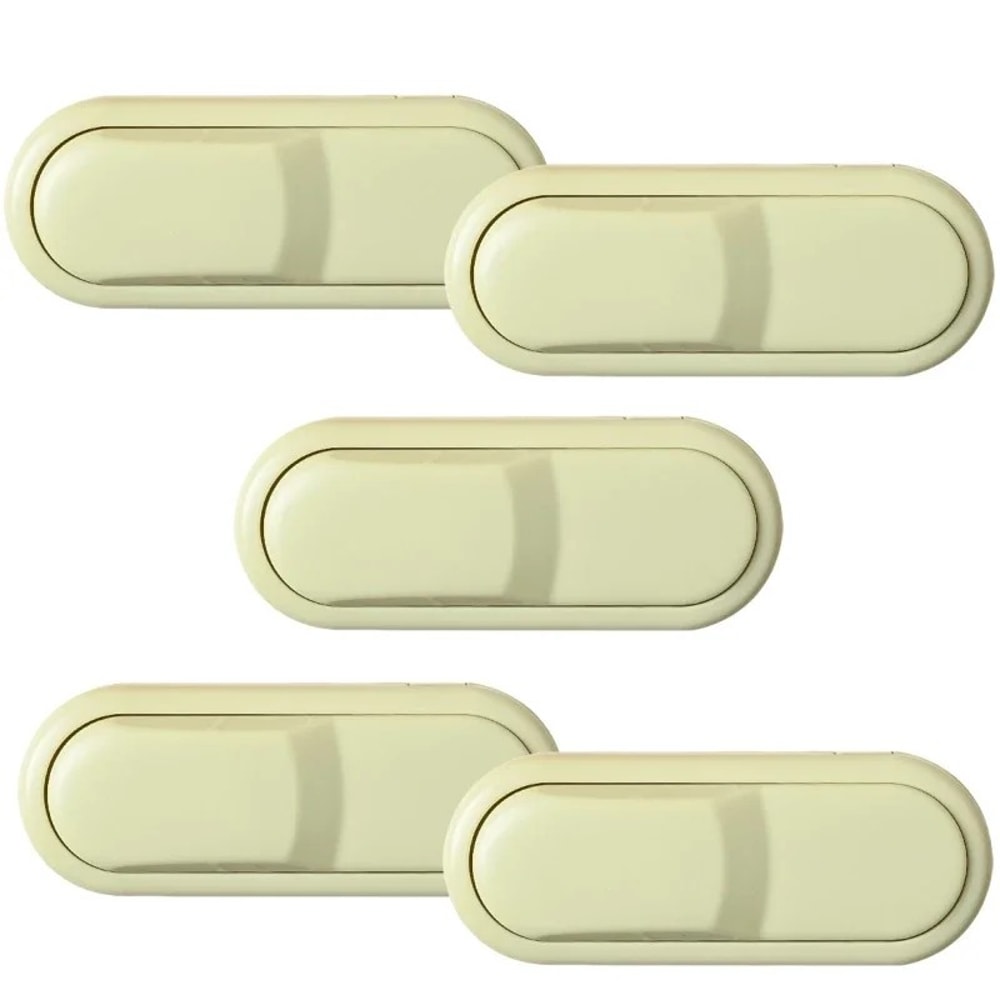 Baby Safety Cabinet Latch Anti Pinch Drawer Protection Invisible Wardrobe Lock Childrens Door Safet 5