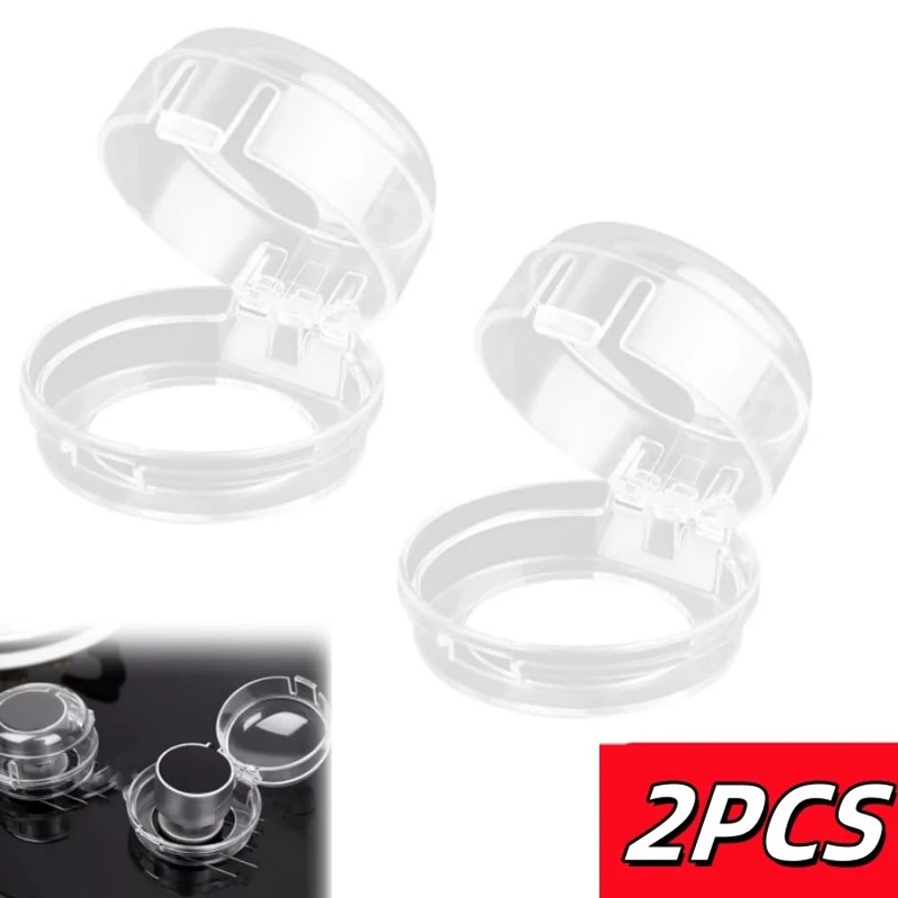 Universal Stove Knob Covers Plastic Kitchen Safety Guards Child Safety Lock Protectors For Gas Oven 4