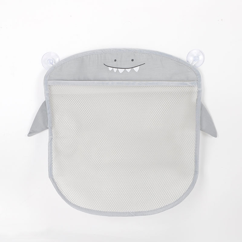 Baby Bath Toy Organizer Mesh Storage Bag Cartoon Animal Design Sucker For Bathtub Toys 6