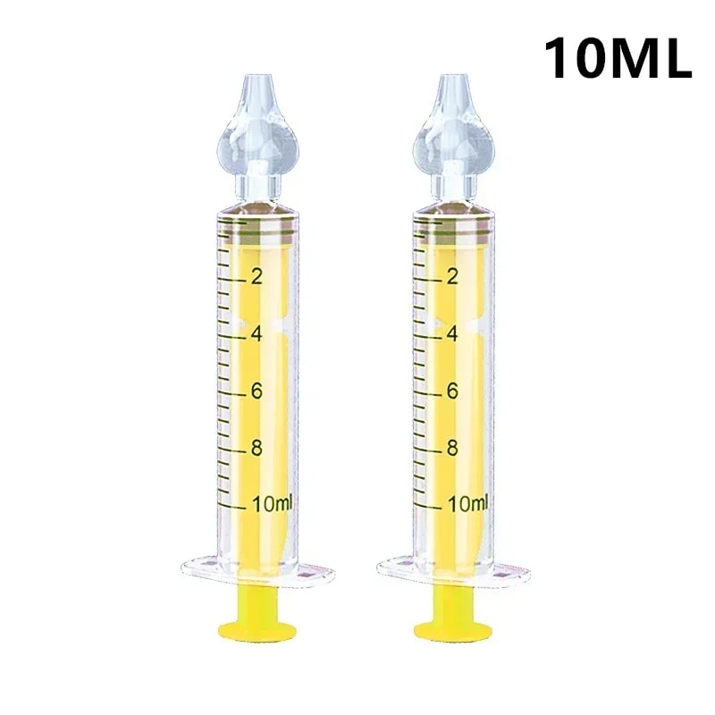 Needle Tube Baby Nasal Aspirator Syringe For Rhinitis Children Nose Washing Tool Infant Nose Cleane 6