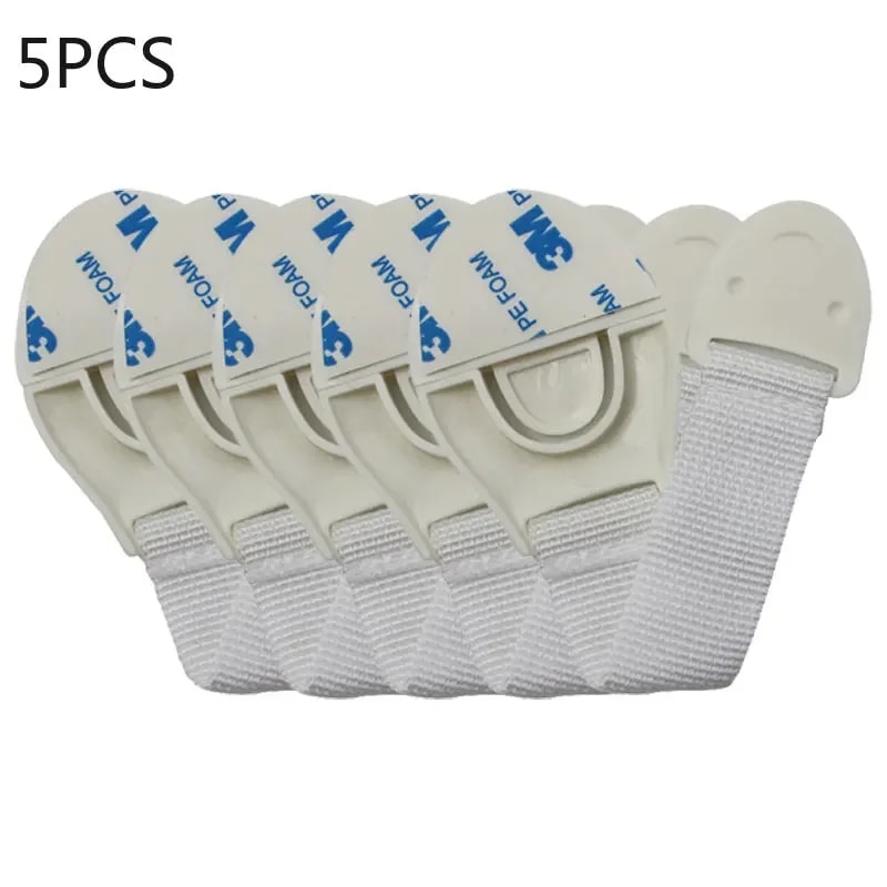 Plastic Protection Children Safety Cabinet Lock Baby Security Protection Drawer Door Lock Straps Ki 5