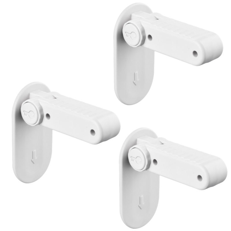 Universal Child Proof Handle Locks Baby Safety Locks Punchfree Door Lever Lock Multifunction Hidden 6