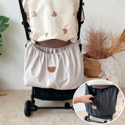 portable stroller hanging bag large capacity baby organizer cartoon bear car pram storage for bottle diaper toy