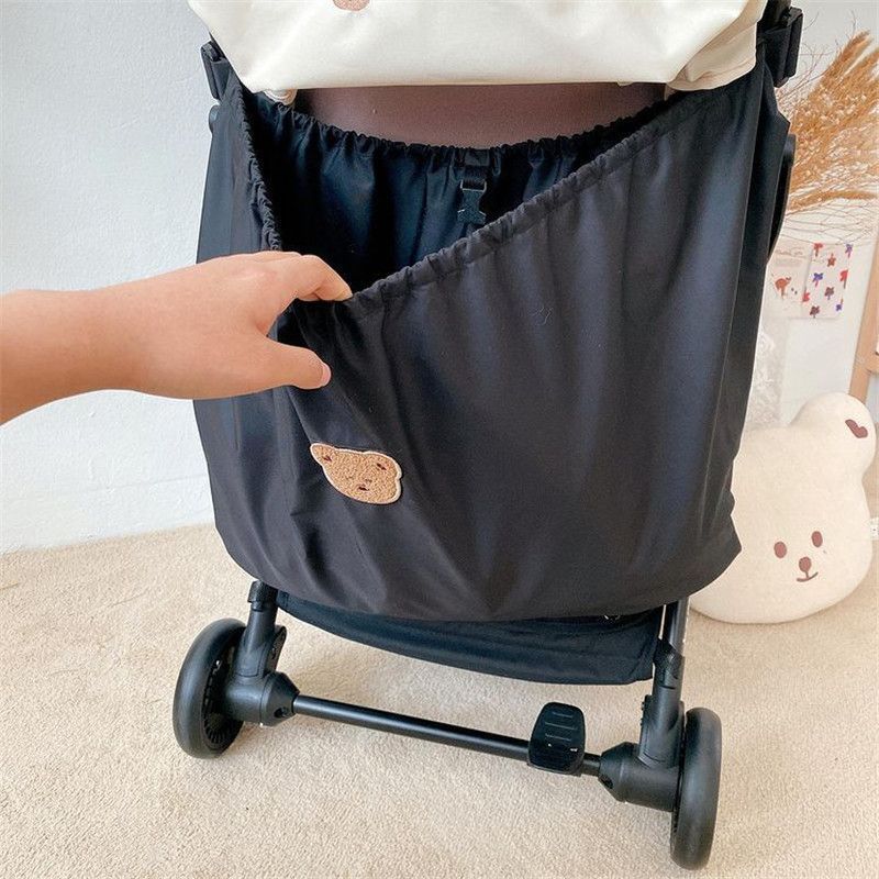 Portable Stroller Hanging Bag Large Capacity Baby Organizer Cartoon Bear Car Pram Storage For Bottl 6