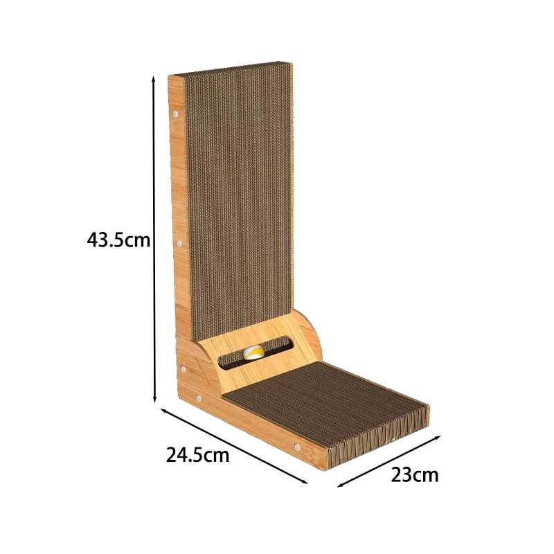 Cat Scratching Board Lshaped Detachable Wooden Wear Resistant Scratch Resistant Furniture Protector 5