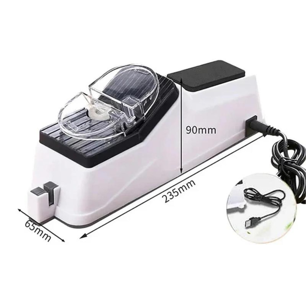 USB Electric Knife Sharpener Fast Automatic Sharpening For Kitchen Knives Scissor Knife Sharpening 4