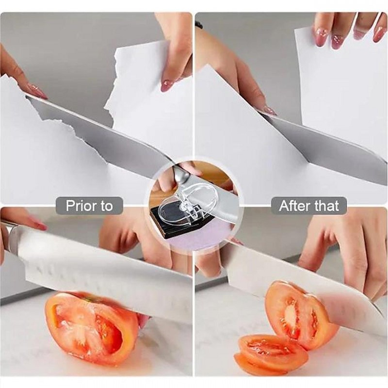 USB Electric Knife Sharpener Fast Automatic Sharpening For Kitchen Knives Scissor Knife Sharpening 3