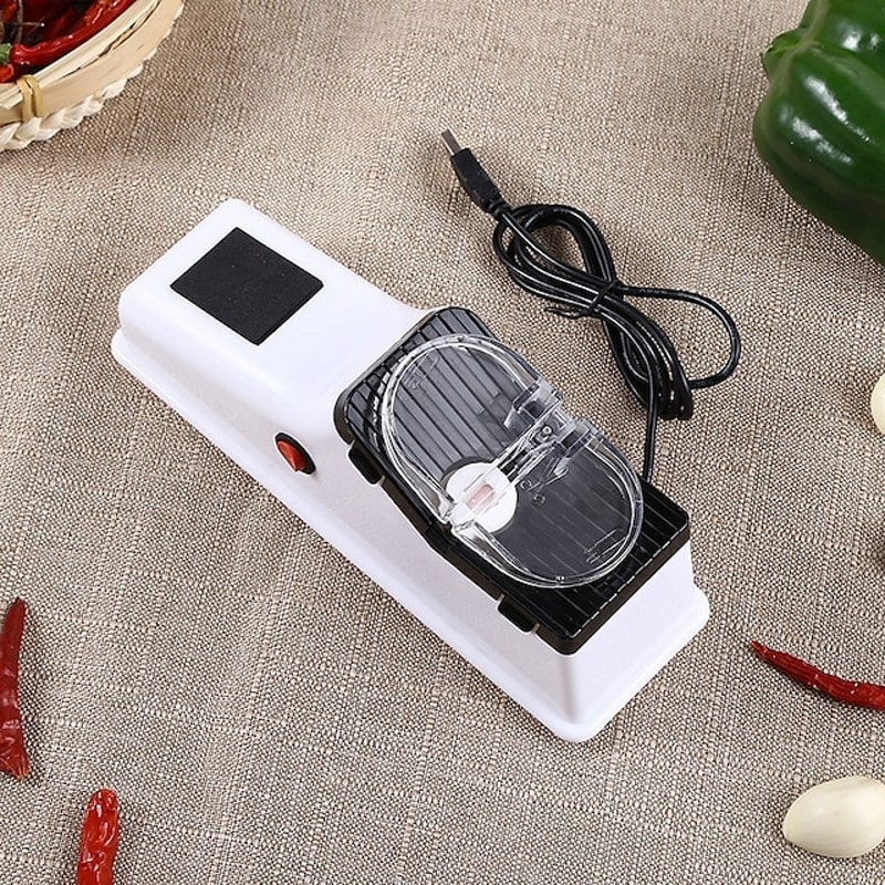 USB Electric Knife Sharpener Fast Automatic Sharpening For Kitchen Knives Scissor Knife Sharpening 5
