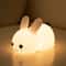LED Rabbit Night Light Remote Control Dimmable RGB Silicone Bunny Lamp For Children Baby Toy Touch 0