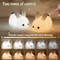 LED Rabbit Night Light Remote Control Dimmable RGB Silicone Bunny Lamp For Children Baby Toy Touch 5