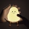 Cute LED Pear Night Light USB Rechargeable Touch Silicone Table Lamp Bedroom Decoration Gift For Co 4