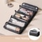 Portable Women Makeup Case Foldable Leather Travel Cosmetic Bag Waterproof Toiletry Organizer Large 6