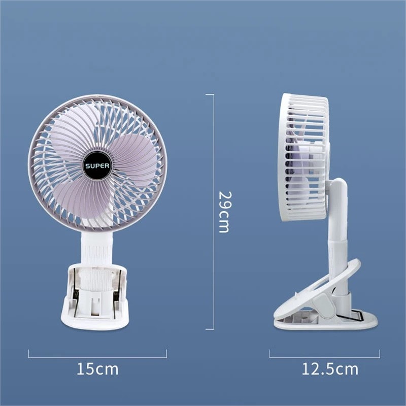 Wireless Electric Cooling Fan For Office Camping Desktop Hand Clip Circulator With Detachable Base 5