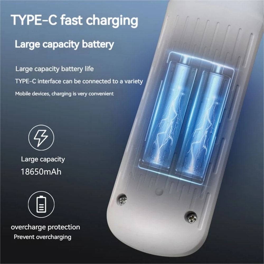 Wireless Electric Cooling Fan For Office Camping Desktop Hand Clip Circulator With Detachable Base 4