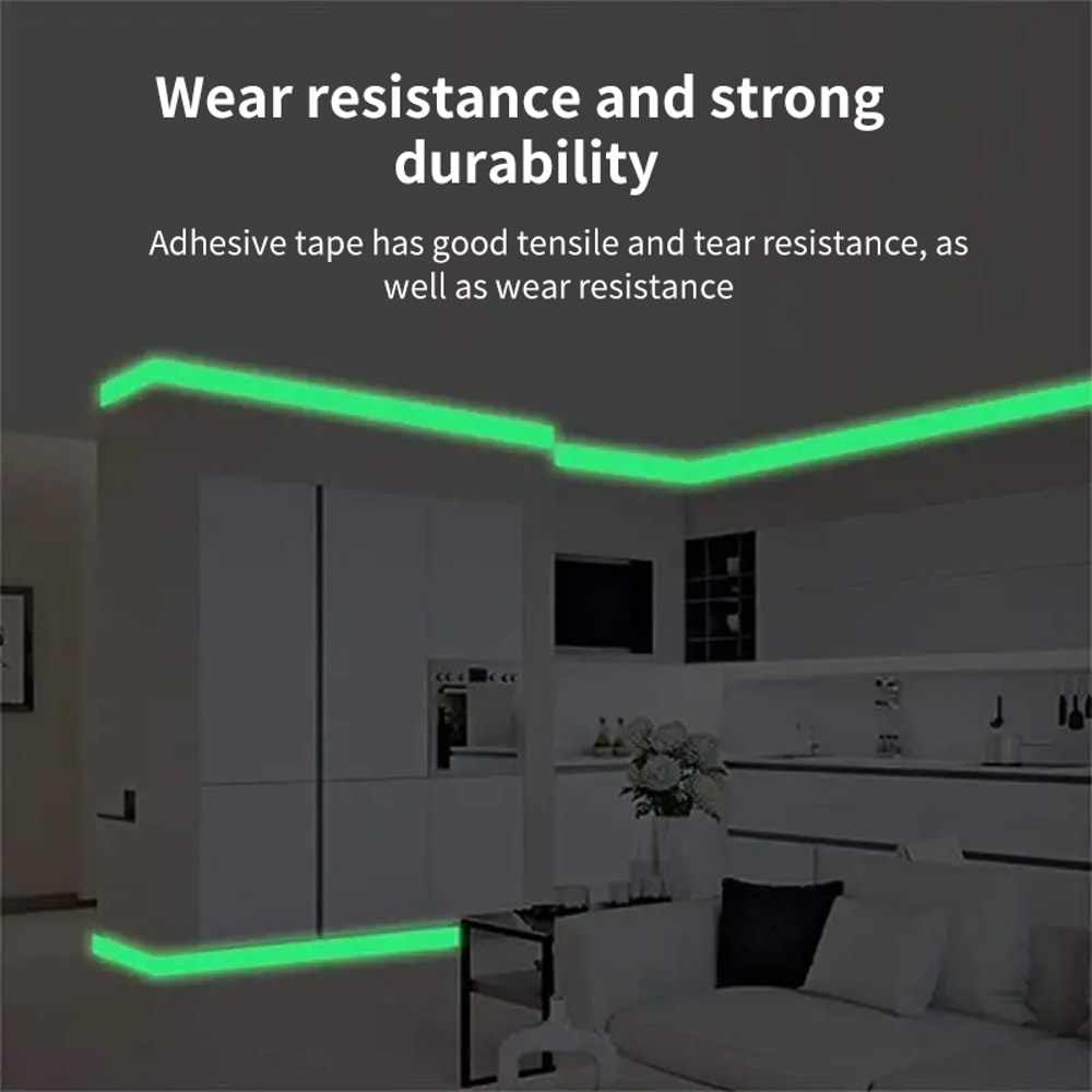DIY Decorative Glowing Tape Selfadhesive Luminous Safety Tape Green Fluorescent Warning Tape 3
