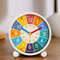 Silent Early Learning Desktop Alarm Clock for Kids Wake Up Bedroom Living Room Desktop Clock