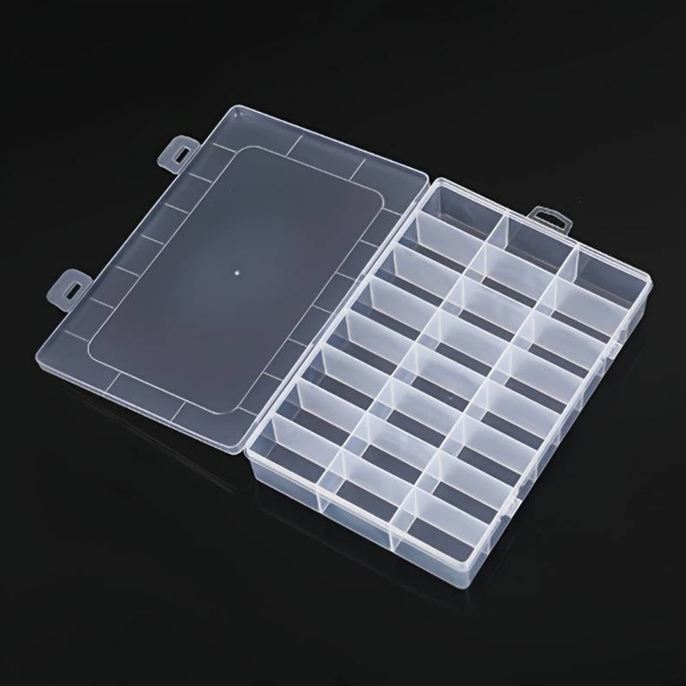 Transparent Storage Box for Jewellery Buttons Fishing Hardware Stationery Accessories Packaging