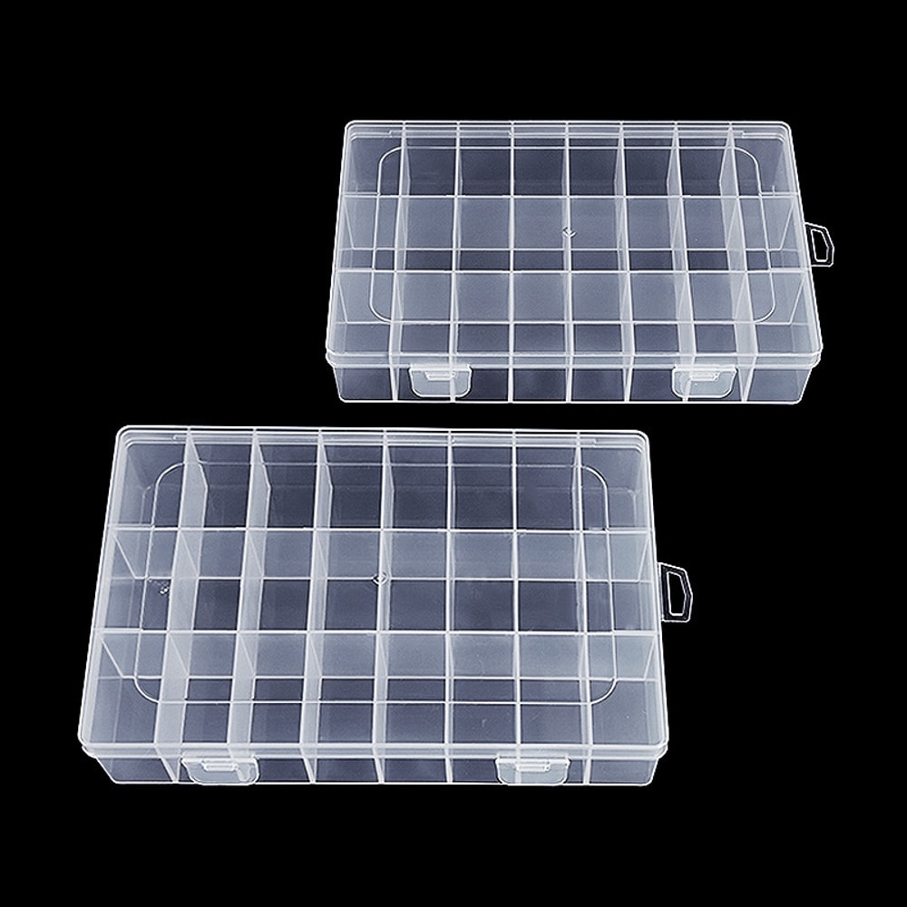 Transparent Storage Box for Jewellery Buttons Fishing Hardware Stationery Accessories Packaging