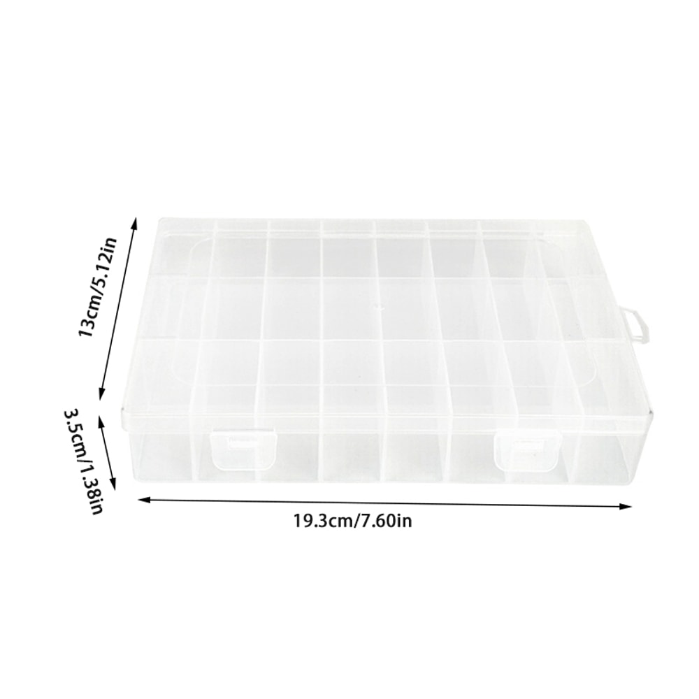 Transparent Storage Box for Jewellery Buttons Fishing Hardware Stationery Accessories Packaging