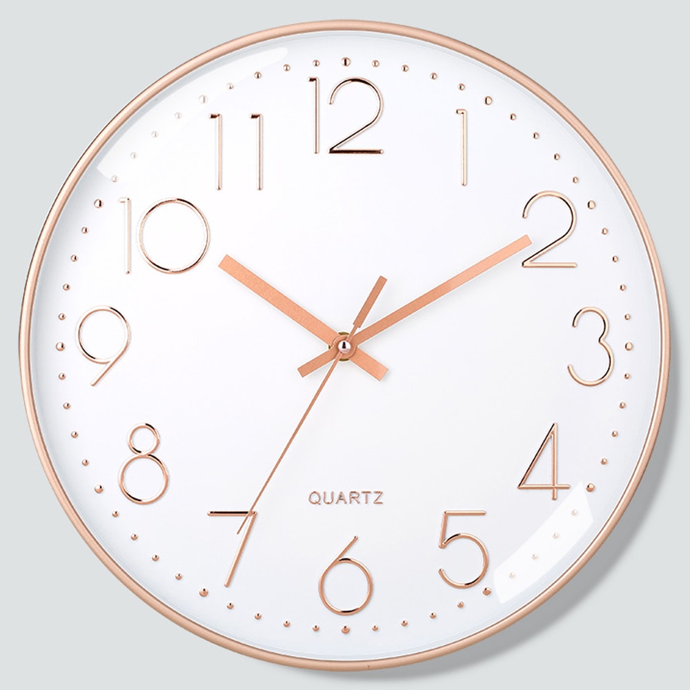 Simple Digital Wall Clock 8 Inch Mute Quartz Wall Clock Cubic Digital Clock For Home Decorations 5