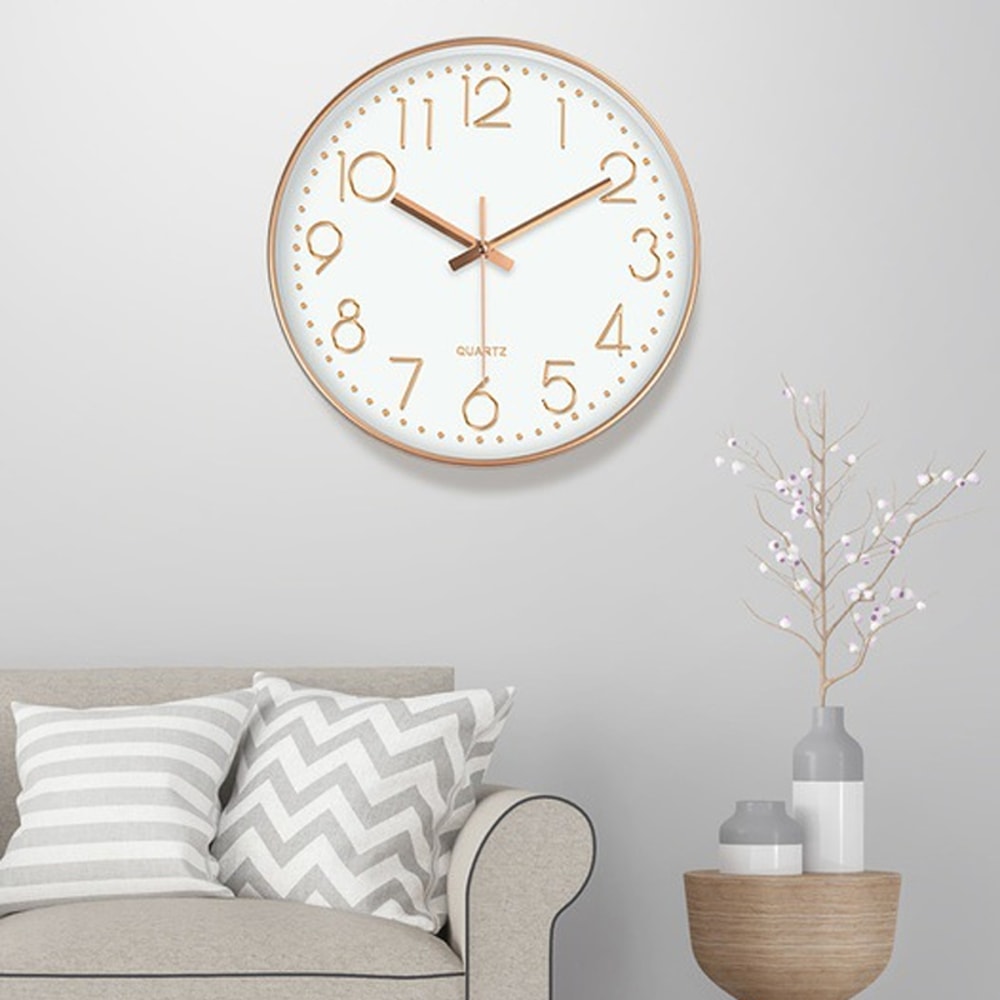 Simple Digital Wall Clock 8 Inch Mute Quartz Wall Clock Cubic Digital Clock For Home Decorations 3