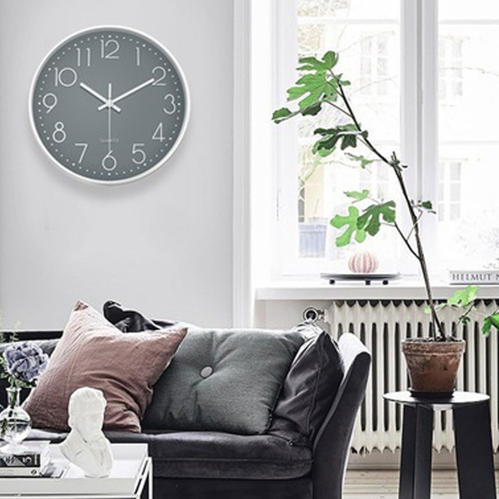 Simple Digital Wall Clock 8 Inch Mute Quartz Wall Clock Cubic Digital Clock For Home Decorations 4