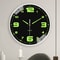 Stylish Silent Wall Clock Quartz Decorative Luminous HoleFree Living Room Clock 0