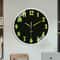 Stylish Silent Wall Clock Quartz Decorative Luminous HoleFree Living Room Clock 1