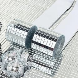 mosaic glass self-adhesive mirror wall stickers, creative diy glass mirror stickers, 3d background mirror decoration