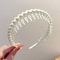 Nonslip Hair Clip Headband Frosted Color Womens Teeth Pressure Face Hair Accessories 4