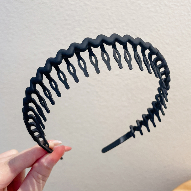 Nonslip Hair Clip Headband Frosted Color Womens Teeth Pressure Face Hair Accessories 5