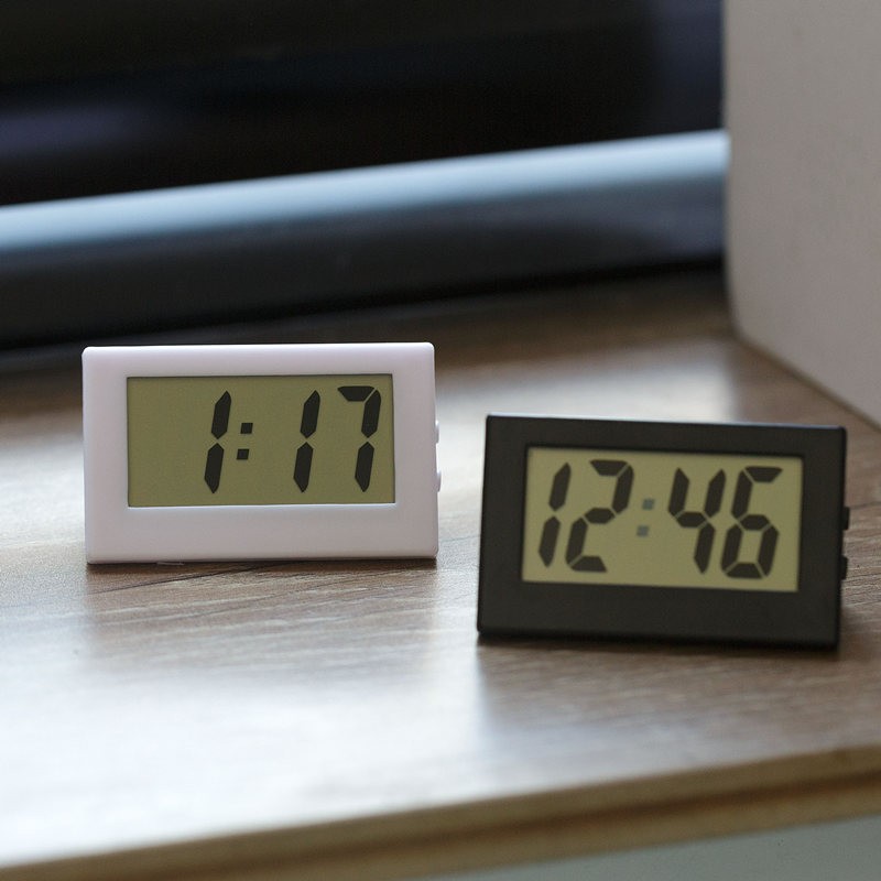 Digital Clock with Date Mini Clock Bedside Clock Portable Car Clock Simple Electronic Clock for Students Desk Clock