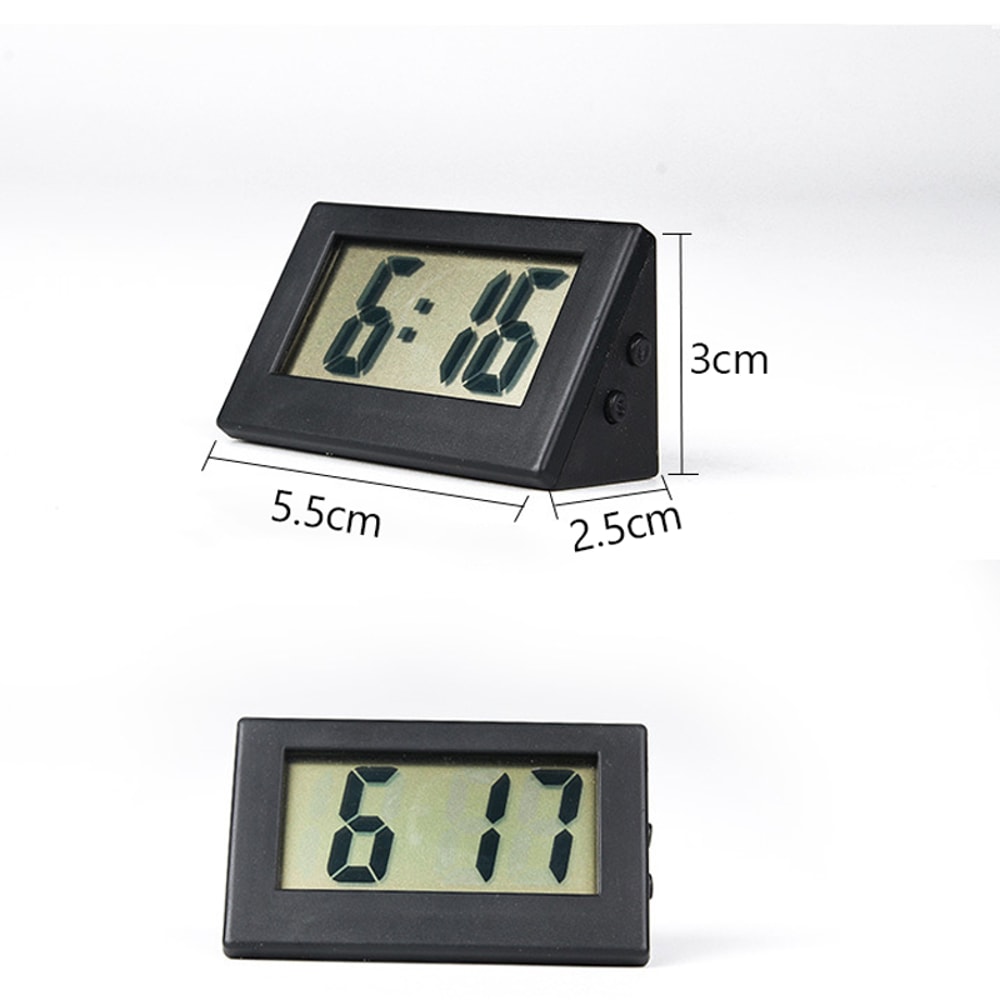 Digital Clock with Date Mini Clock Bedside Clock Portable Car Clock Simple Electronic Clock for Students Desk Clock