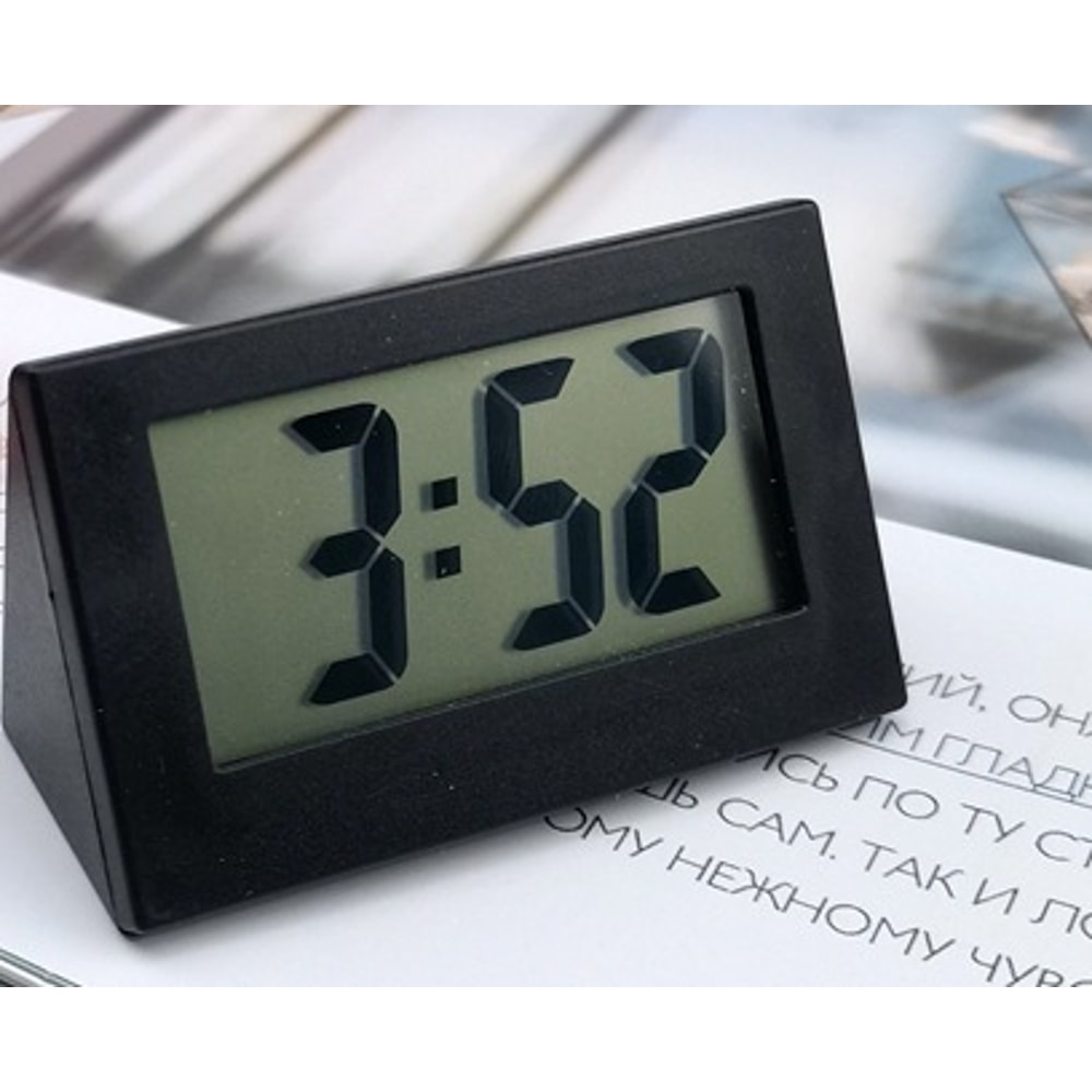 Digital Clock with Date Mini Clock Bedside Clock Portable Car Clock Simple Electronic Clock for Students Desk Clock