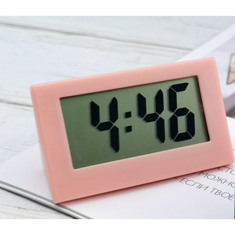 Digital Clock with Date Mini Clock Bedside Clock Portable Car Clock Simple Electronic Clock for Students Desk Clock