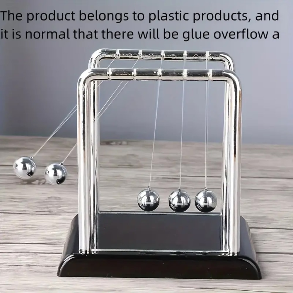 Newton Pendulum Balance Balls, Stylish Desk Decor, Educational Toy for Office and Home