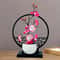 Artificial Plum Blossom Bonsai with Screen Base, Beautiful Tabletop Decor for Bedroom, Office, and Living Room Spaces