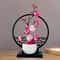 Artificial Plum Blossom Bonsai with Screen Base, Beautiful Tabletop Decor for Bedroom, Office, and Living Room Spaces