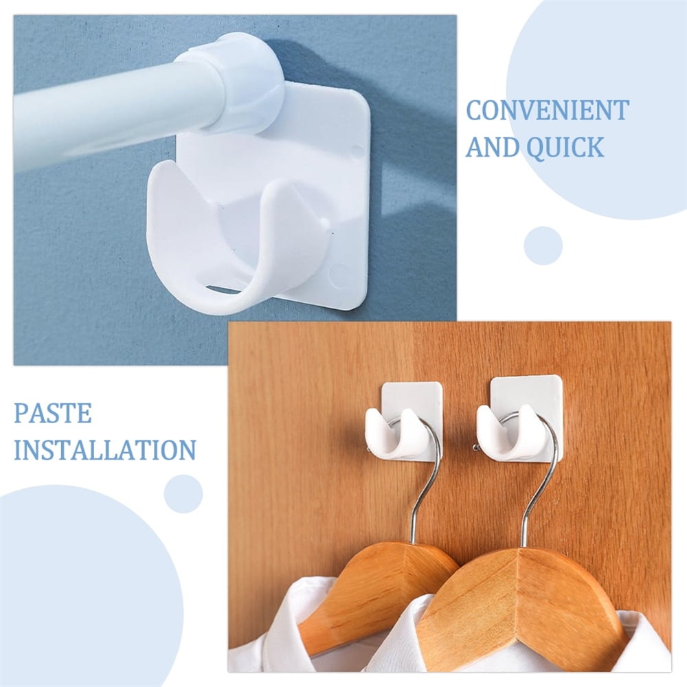 Adjustable SelfAdhesive Curtain Rod Hooks Multifunctional Shower Curtain No Hole Punching Fixing Br 3
