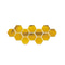 Selfadhesive Wall Stickers For Living Room Mirror Decoration Hexagonal Wall Stickers For TV Backgro 7