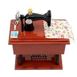 sewing machine model music box, vintage sewing machine home desktop decoration, small ornament for bedroom living room