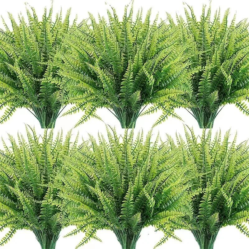 Artificial Plants Summer Decoration Fake Plants Greenery Artificial Plants Boston Ferns Outdoor UV 0